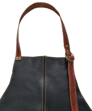 Cargar imagen en el visor de la galería, PECHERA DE CUERO NEGRO/HABANO
