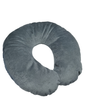 Cargar imagen en el visor de la galería, COJIN DE VIAJE CERVICAL GRIS MANU NATIVO