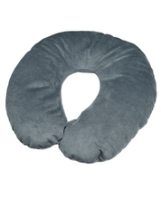 Cargar imagen en el visor de la galería, COJIN DE VIAJE CERVICAL GRIS MANU NATIVO