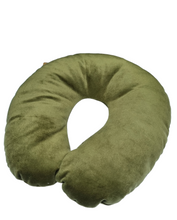 Cargar imagen en el visor de la galería, COJIN DE VIAJE CERVICAL OLIVA MANU NATIVO
