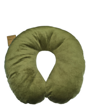 Cargar imagen en el visor de la galería, COJIN DE VIAJE CERVICAL OLIVA MANU NATIVO