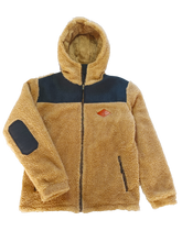 Cargar imagen en el visor de la galería, CHAQUETA NANUQ HOMBRE CAMEL NEGRO
