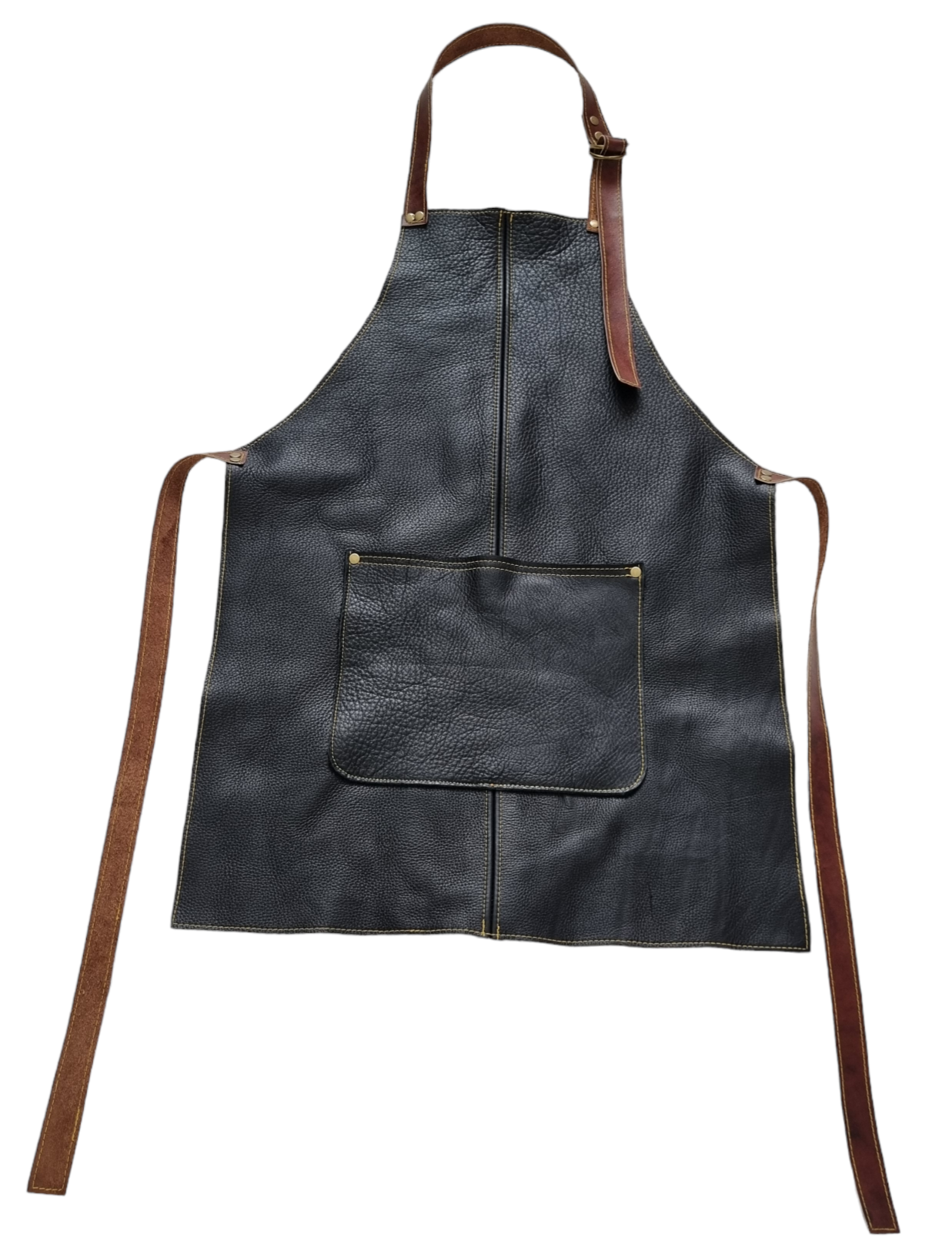 PECHERA DE CUERO NEGRO