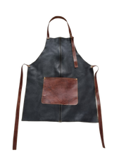 Cargar imagen en el visor de la galería, PECHERA DE CUERO NEGRO/HABANO
