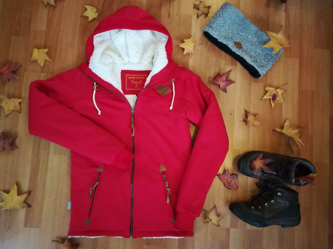 CHAQUETA COTTON FORRADO ROJO